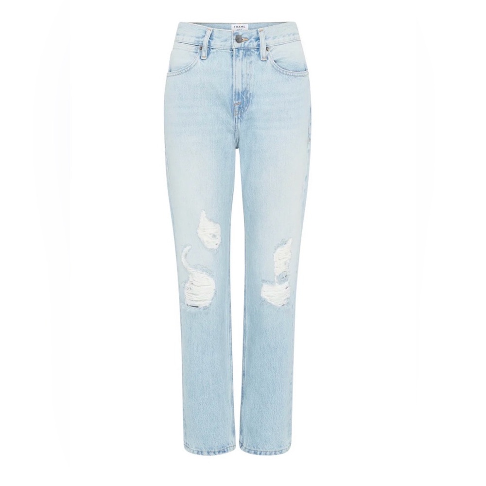 FRAME denim The Le Pegged Jean in Glacier Park classic straight leg rigid sz 31